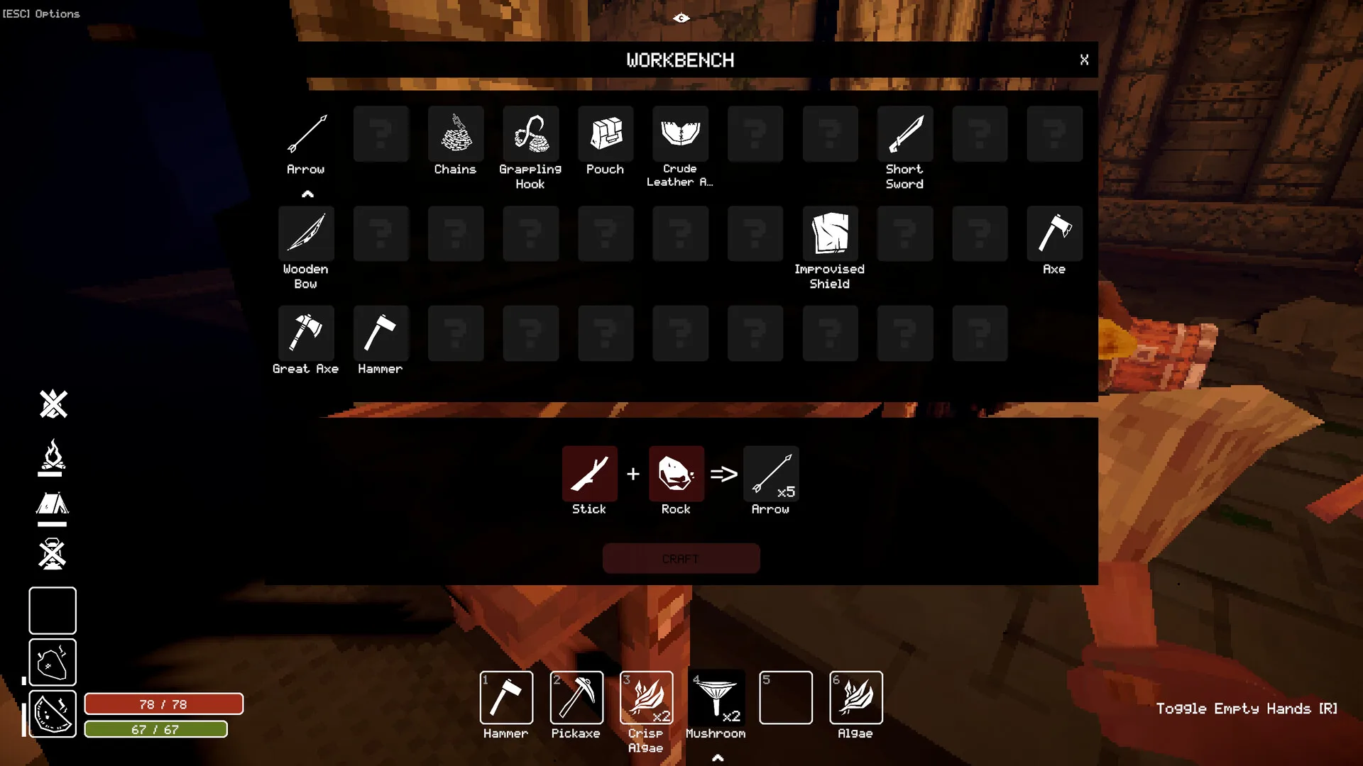 Dungeon ironwork and tools in a store screenshot